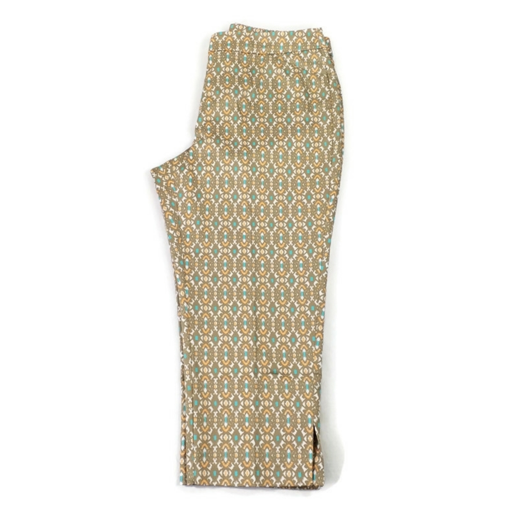 Ruby Road Multicolor Print Cropped Casual Flat Fr… - image 3